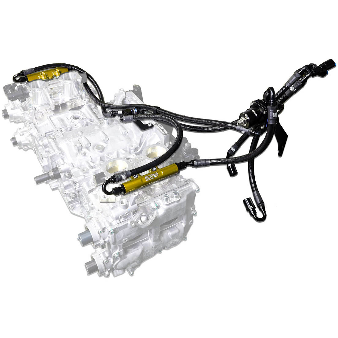 IAG PTFE Flex Fuel Kit w/ 1650cc Injectors, Aero. FPR, Fuel Rails, 2008-2014 WRX & 2008-2021 STi