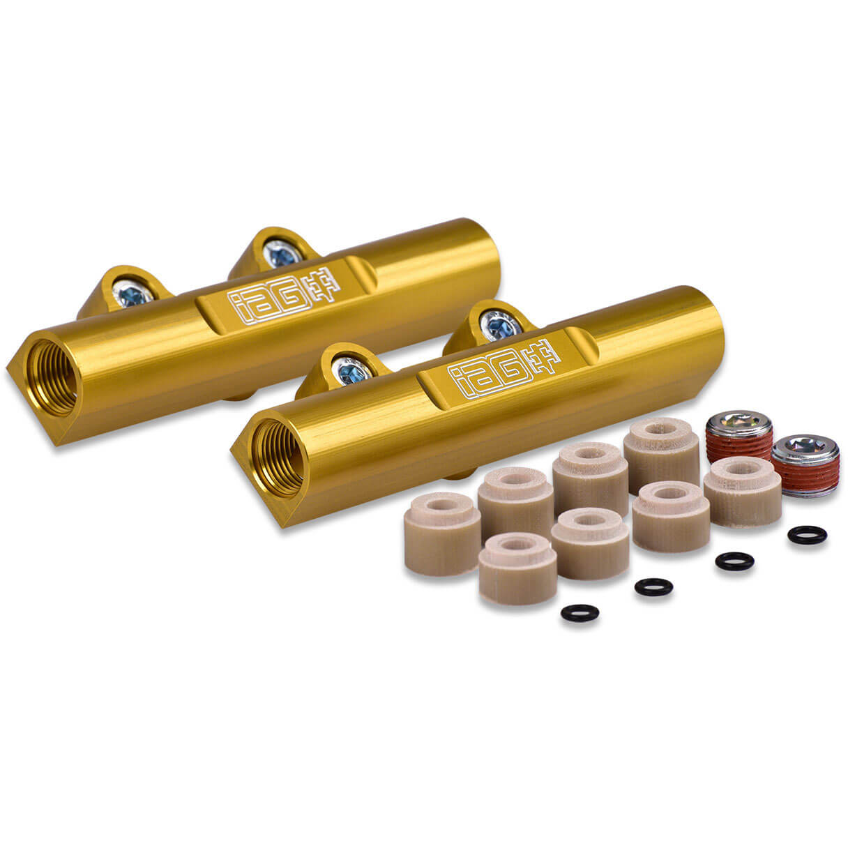 IAG PTFE Flex Fuel Kit w/ 1650cc Injectors, Aero. FPR, Fuel Rails, 2008-2014 WRX & 2008-2021 STi