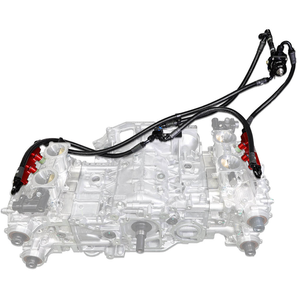 IAG PTFE Flex Fuel System w/ 1300cc Injectors, Lines, FPR & Rails, 2008-2014 WRX & 2008-2021 STi