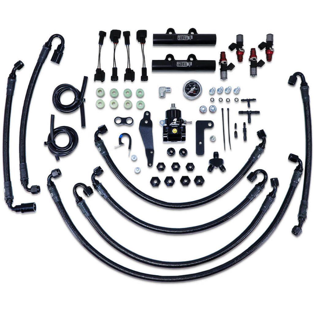IAG PTFE Flex Fuel System w/ 1750cc Injectors, Lines, FPR & Rails, 2008-2014 WRX & 2008-2021 STi