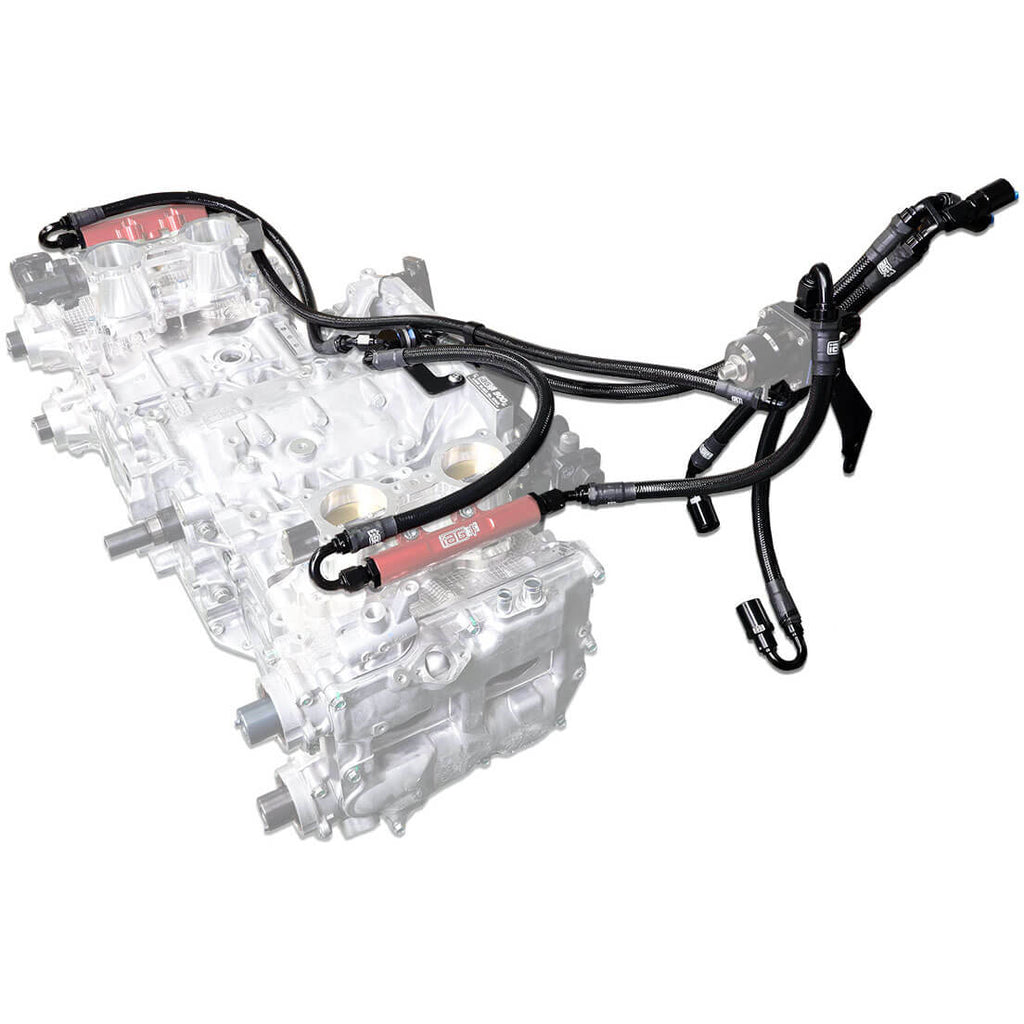 IAG PTFE Fuel Line Kit For Use w/ COBB Flex Fuel Sensor, 2008-2014 WRX & 2008-2021 STi - Angle 2