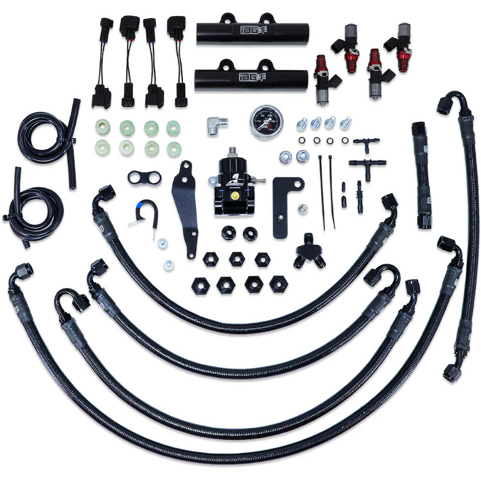 IAG PTFE Fuel System Kit w/ 1300cc Injectors, Lines, FPR & Rails, 2008-2014 WRX & 2008-2021 STi