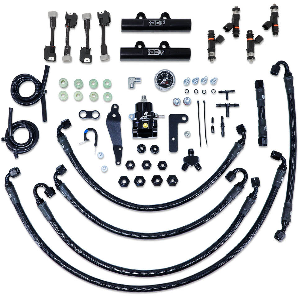 IAG PTFE Fuel System w/ FIC Injectors, Aeromotive FPR, IAG Rails, 2008-2014 WRX & 2008-2021 STi