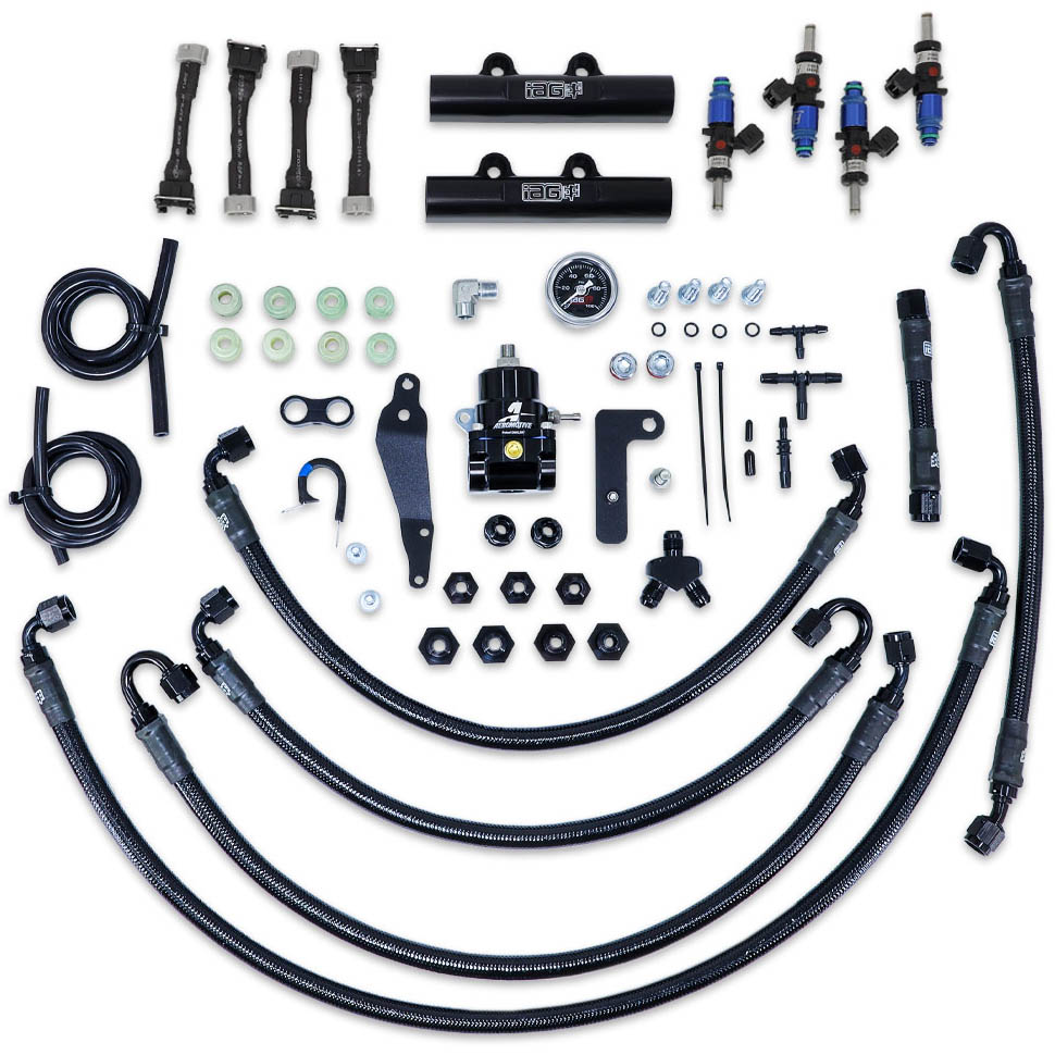 IAG PTFE Fuel System w/ FIC Injectors, Aeromotive FPR, IAG Rails, 2008-2014 WRX & 2008-2021 STi