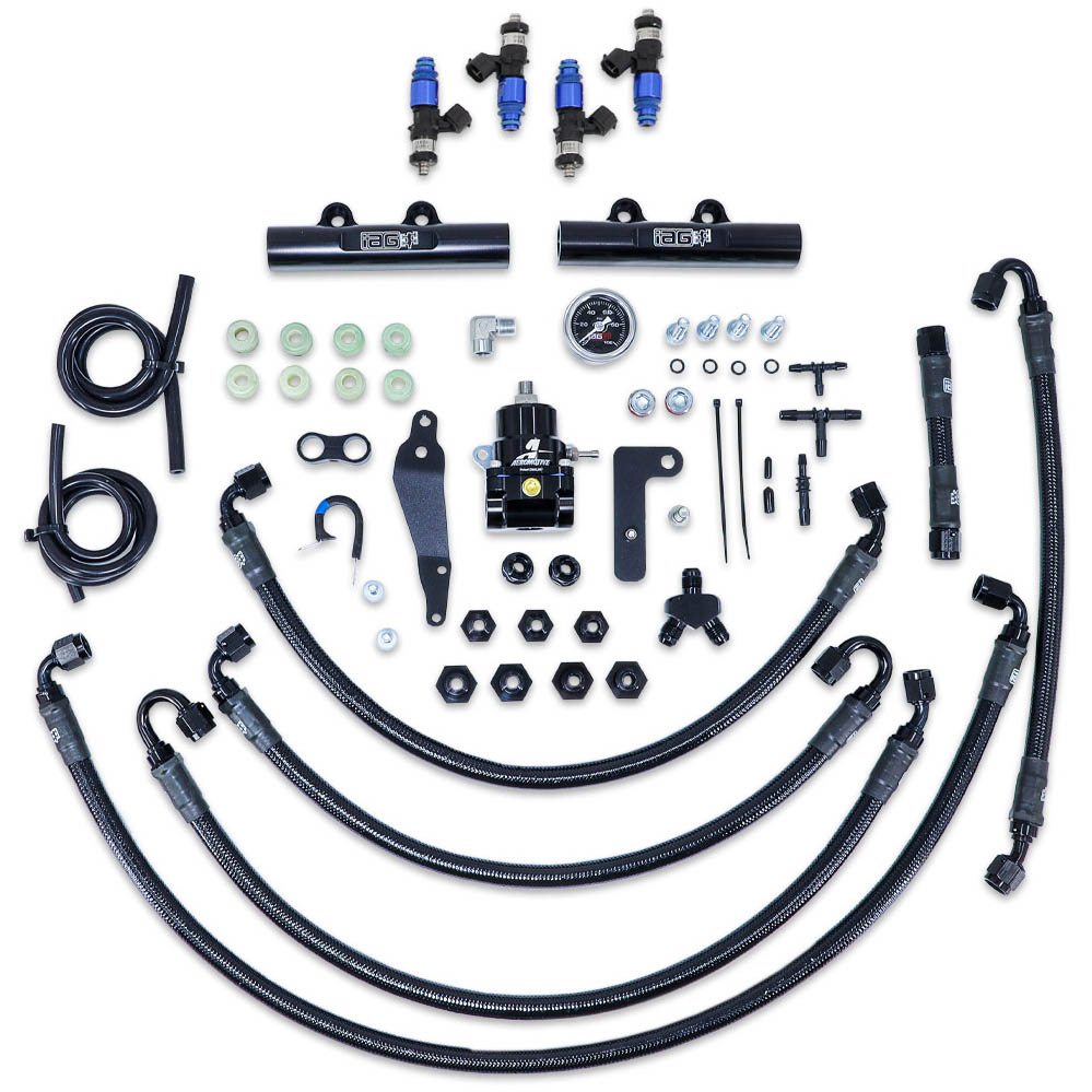 IAG PTFE Fuel System w/ FIC Injectors, Aeromotive FPR, IAG Rails, 2008-2014 WRX & 2008-2021 STi