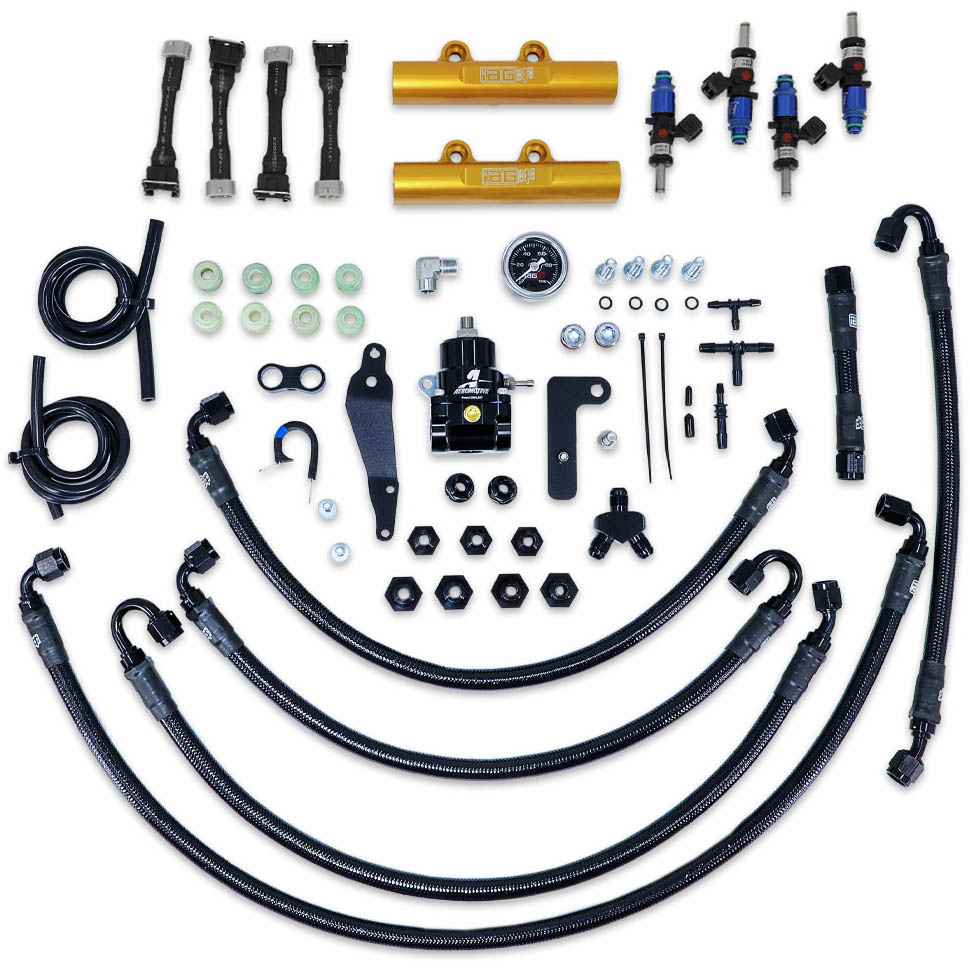 IAG PTFE Fuel System w/ FIC Injectors, Aeromotive FPR, IAG Rails, 2008-2014 WRX & 2008-2021 STi
