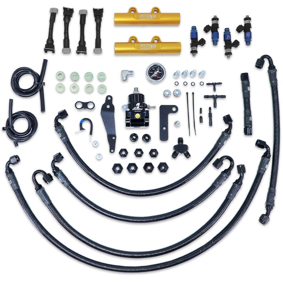 IAG PTFE Fuel System w/ FIC Injectors, Aeromotive FPR, IAG Rails, 2008-2014 WRX & 2008-2021 STi