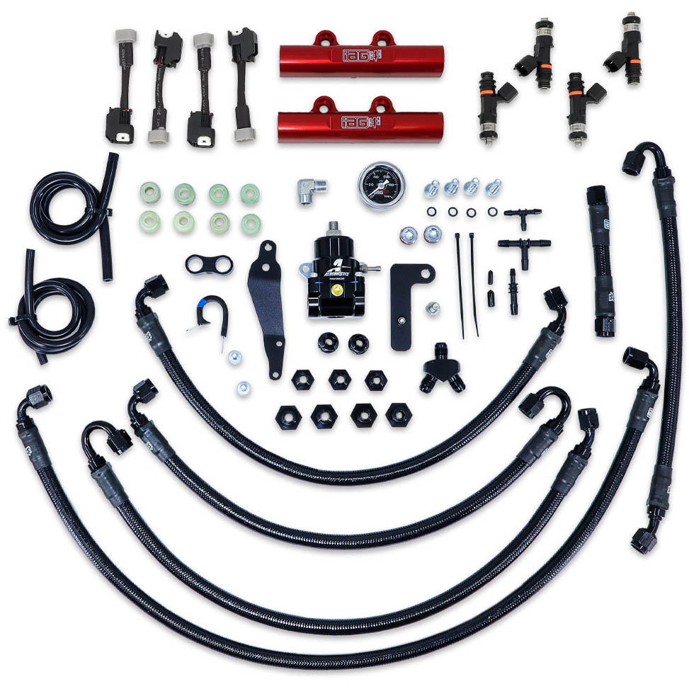 IAG PTFE Fuel System w/ FIC Injectors, Aeromotive FPR, IAG Rails, 2008-2014 WRX & 2008-2021 STi