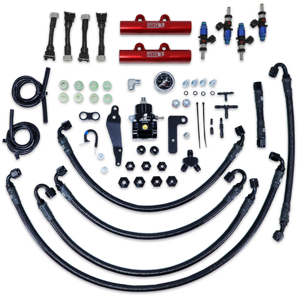 IAG PTFE Fuel System w/ FIC Injectors, Aeromotive FPR, IAG Rails, 2008-2014 WRX & 2008-2021 STi
