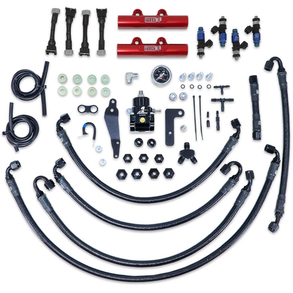 IAG PTFE Fuel System w/ FIC Injectors, Aeromotive FPR, IAG Rails, 2008-2014 WRX & 2008-2021 STi