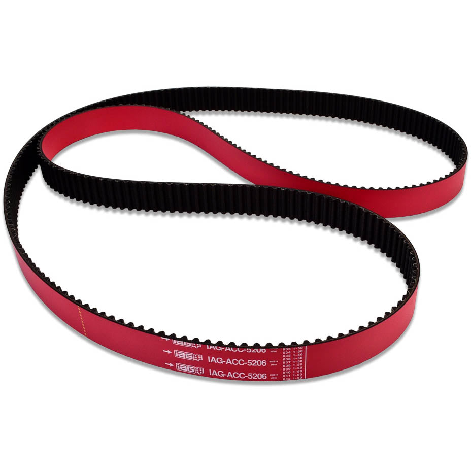 IAG Racing Timing Belt (Red), 2002-2014 WRX & 2004-2021 STi - Angle 3