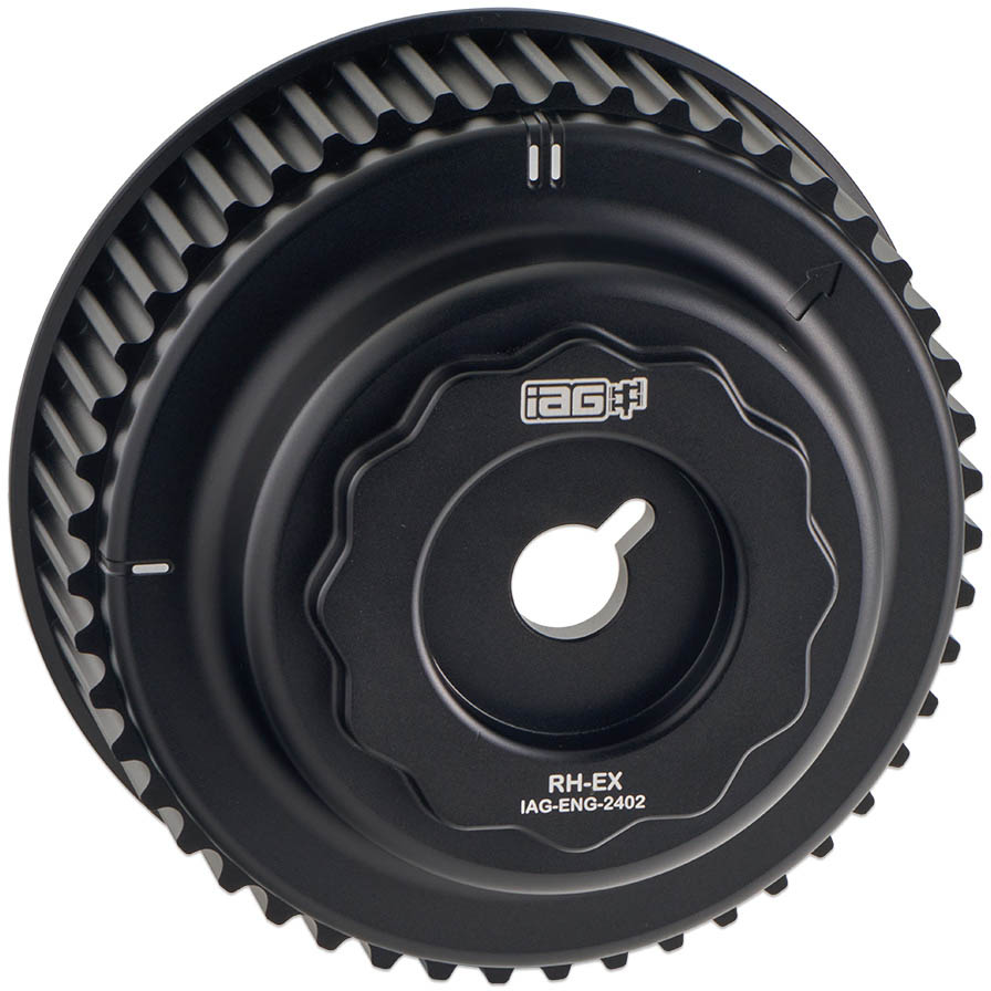 IAG / RCM Alloy Camshaft Sprocket Kit, 2002-2005 WRX - Angle 2