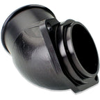 IAG Replacement Blow Off Valve Elbow (Black Anodized), 2002-2007 WRX & 2004-2021 STi - Angle 3