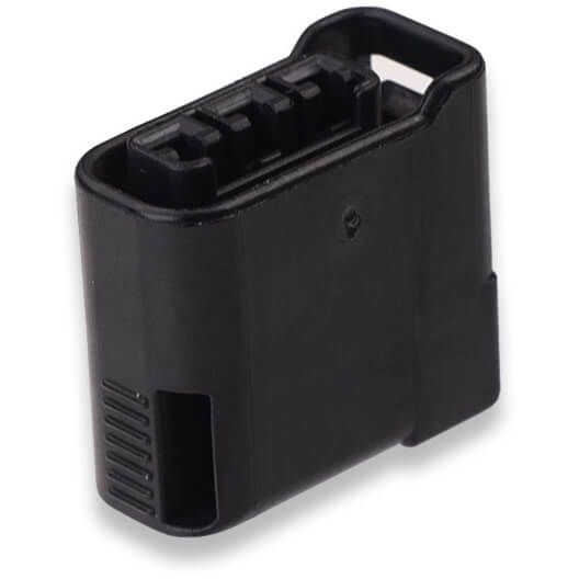 IAG Replacement Coil Pack Connector (Rear/Black), 2002-2010 WRX & 2004-2010 STi - Angle 3