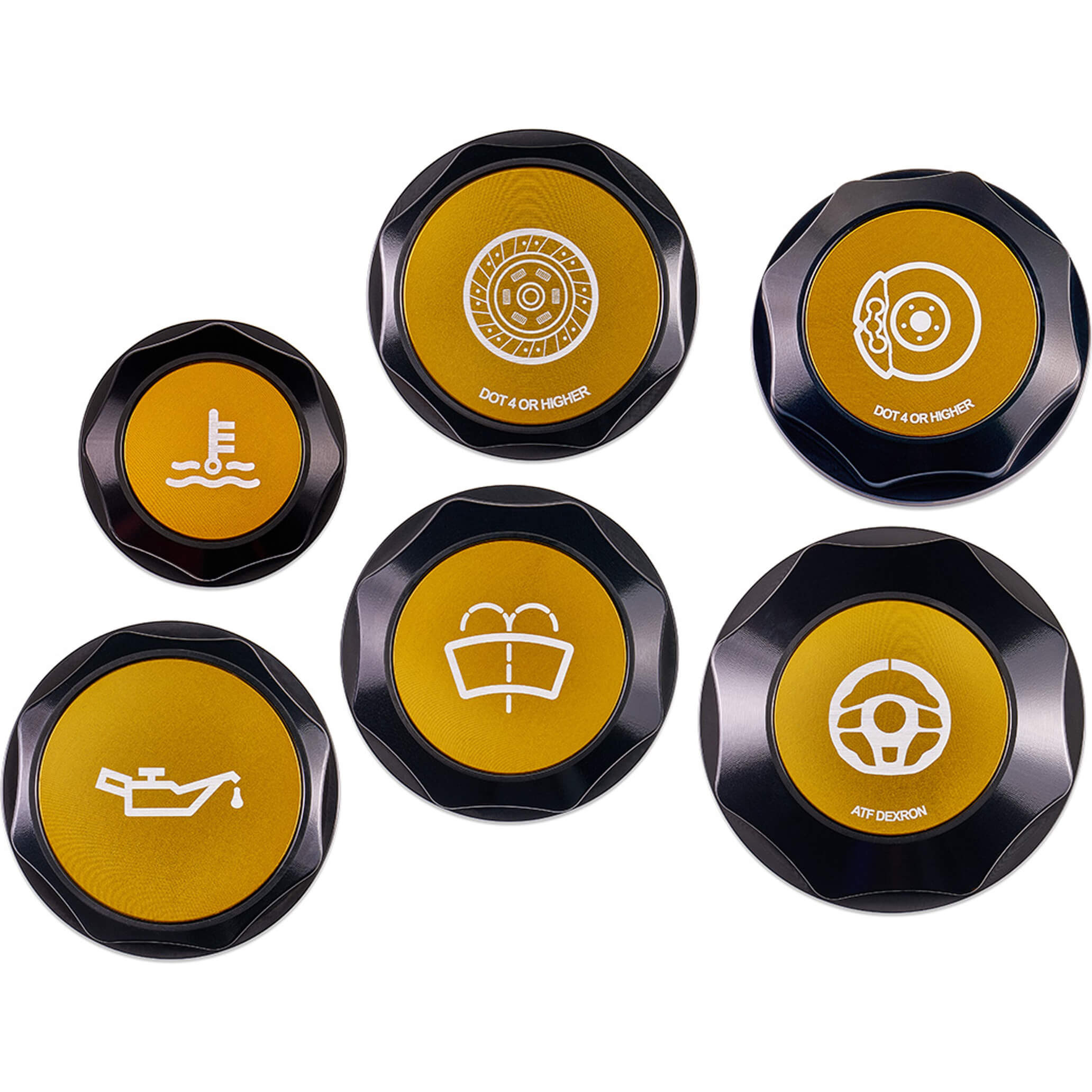 IAG Revolve Engine Bay Dress Up Cap Kit, 2008-2014 WRX & 2008-2014 STi