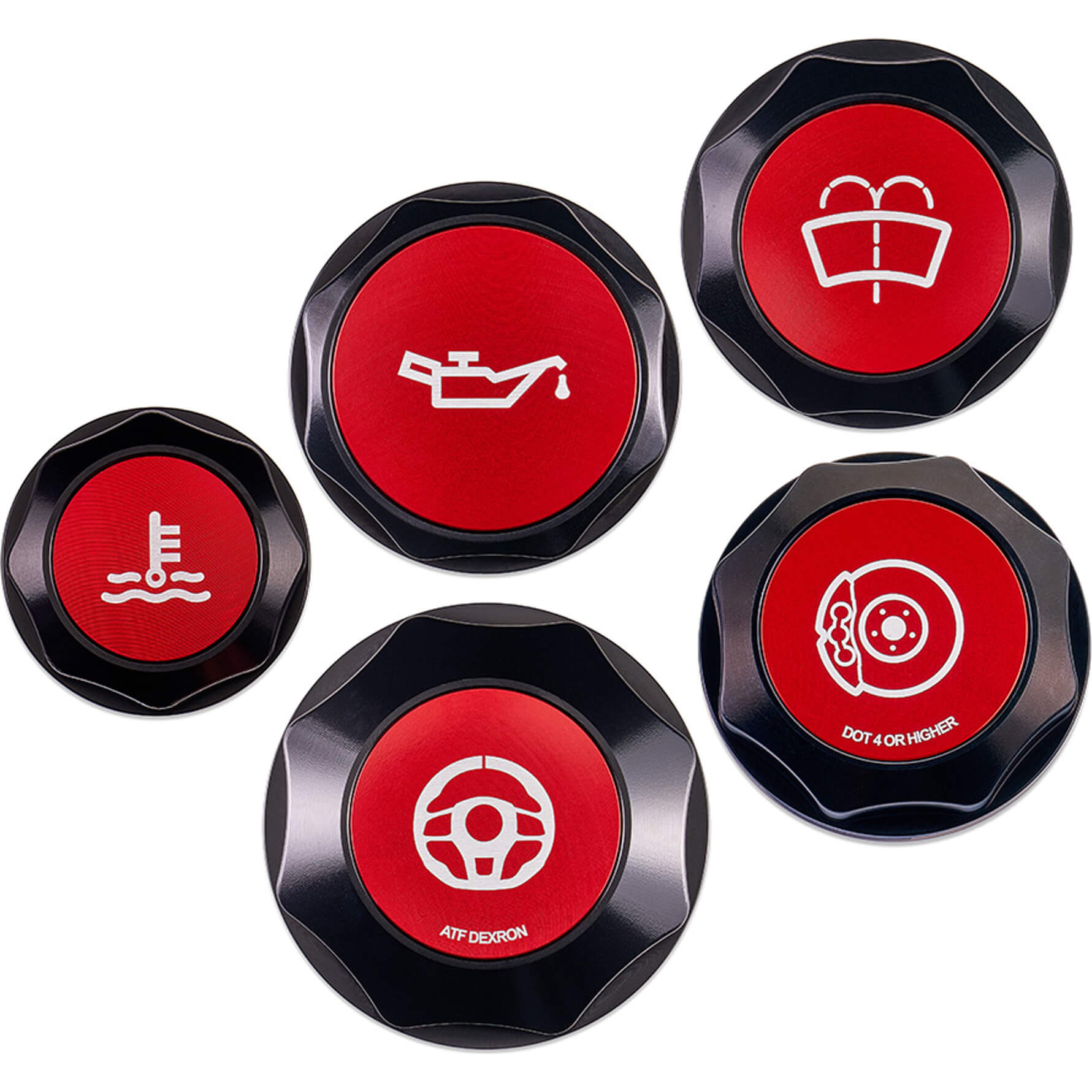 IAG Revolve Engine Bay Dress Up Cap Kit, 2015-2021 STi