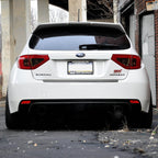 IAG RockBlocker Tail Light Film Overlay Kit (Red w/ Smoke Insert), 2008-2014 WRX & STi (Hatch)
