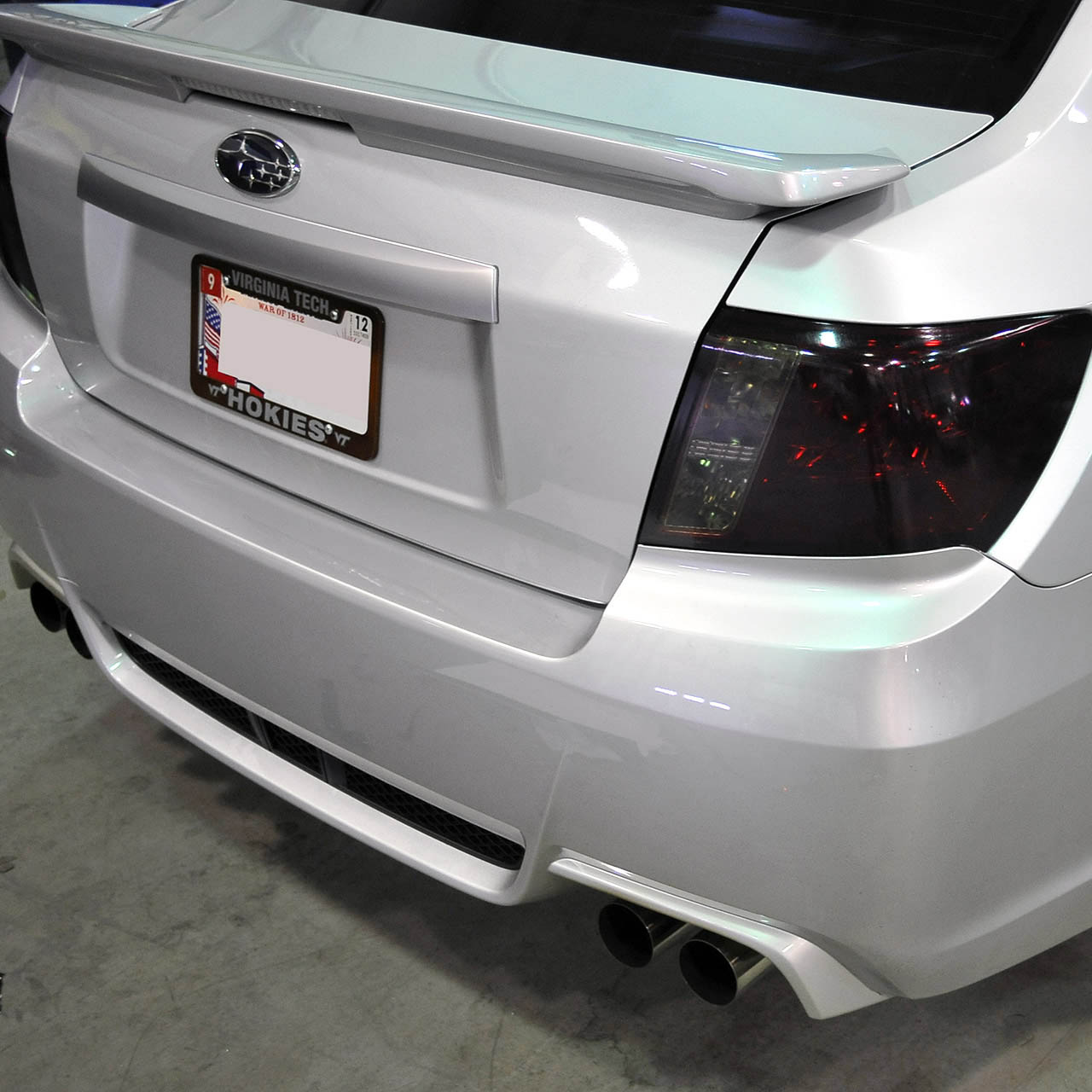 IAG RockBlocker Tail Light Film Overlay Kit (Smoke 20%), 2008-2010 WRX (Sedan) - Angle 2