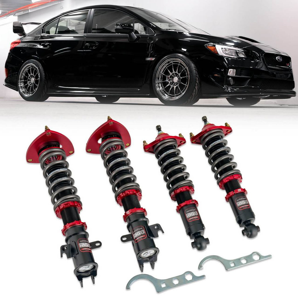 IAG Spec Street Series Coilovers, 2015-2021 WRX & STi - Angle 2