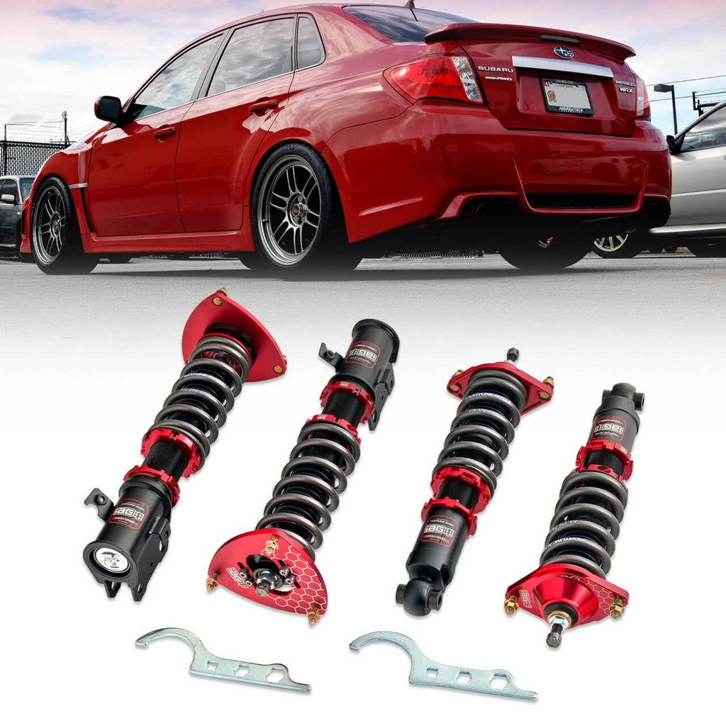 IAG Spec Street Series Coilovers, 2008-2014 WRX - Angle 2