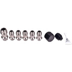 IAG Stainless Steel AN Breather Fitting Set, 2004-2021 STi & 2005-2014 WRX - Angle 2