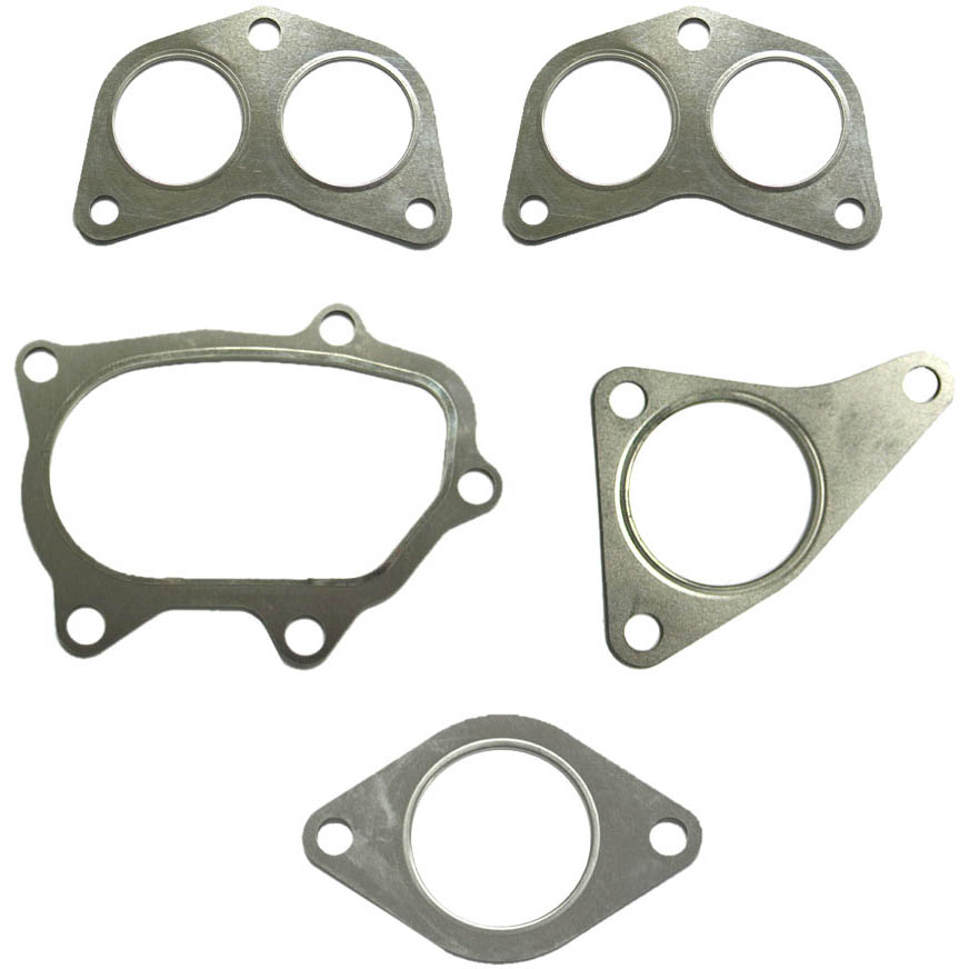 IAG Stainless Steel Exhaust Gasket Set (5 Piece), 2002-2014 WRX & 2004-2021 STi