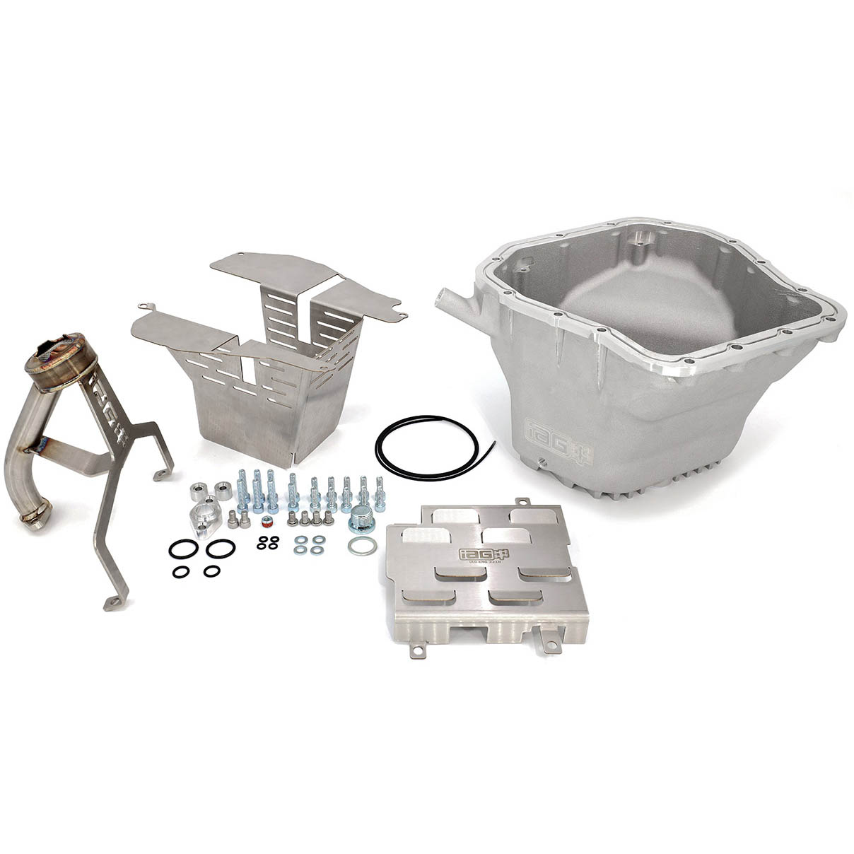 IAG Street Series Oil Pan Combo (Pan, Pickup, Baffle, Tray), 2002-2014 WRX & 2004-2021 STi