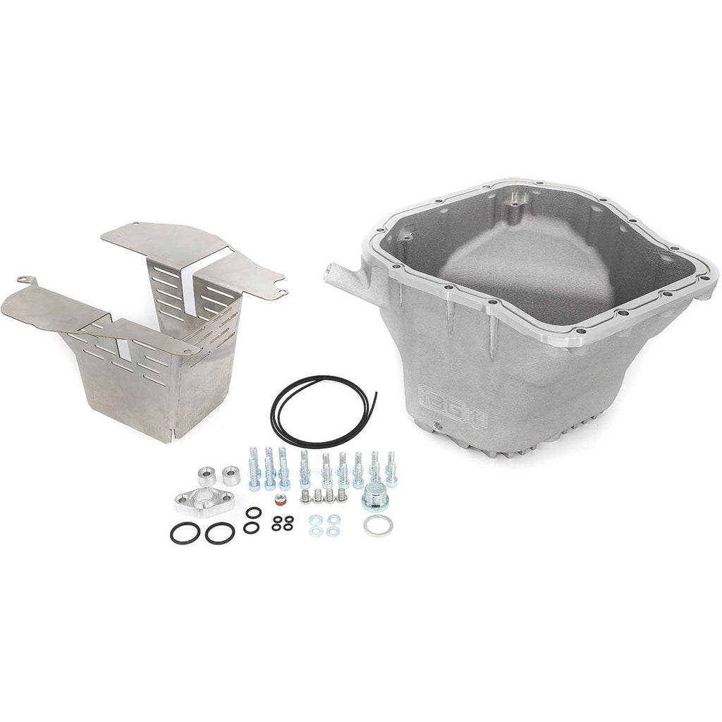 IAG Street Series Oil Pan w/ Removable SS Lower Baffle (Silver), 2002-2014 WRX & 2004-2021 STi