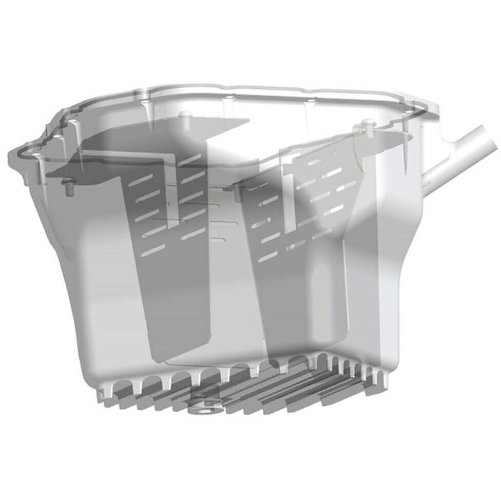 IAG Street Series Oil Pan w/ Removable SS Lower Baffle (Silver), 2002-2014 WRX & 2004-2021 STi - Angle 5