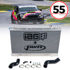 IAG Triple Pass Competition Series 55mm Radiator, 2008-2014 WRX & 2008-2021 STi