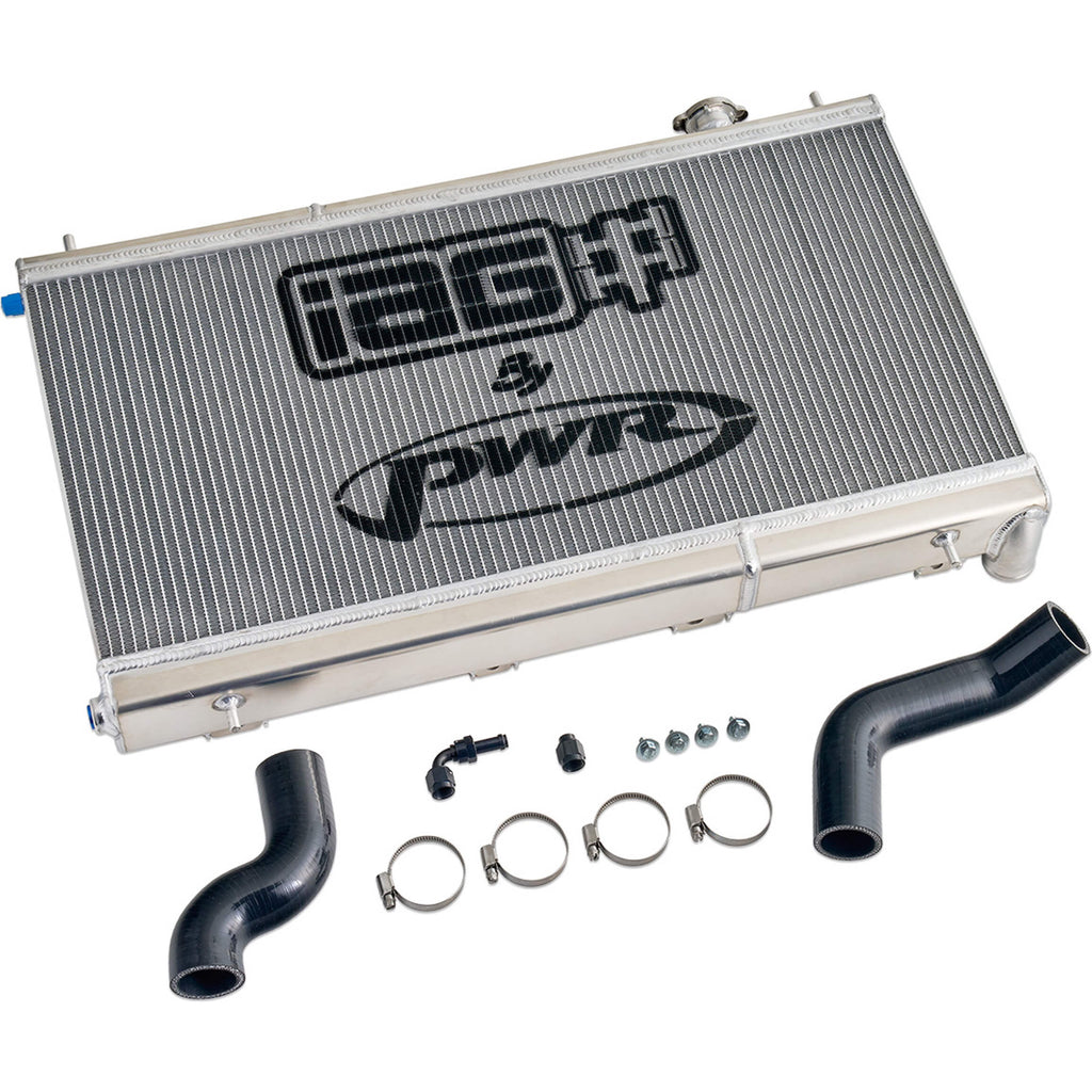 IAG Triple Pass Competition Series 55mm Radiator, 2008-2014 WRX & 2008-2021 STi - Angle 2