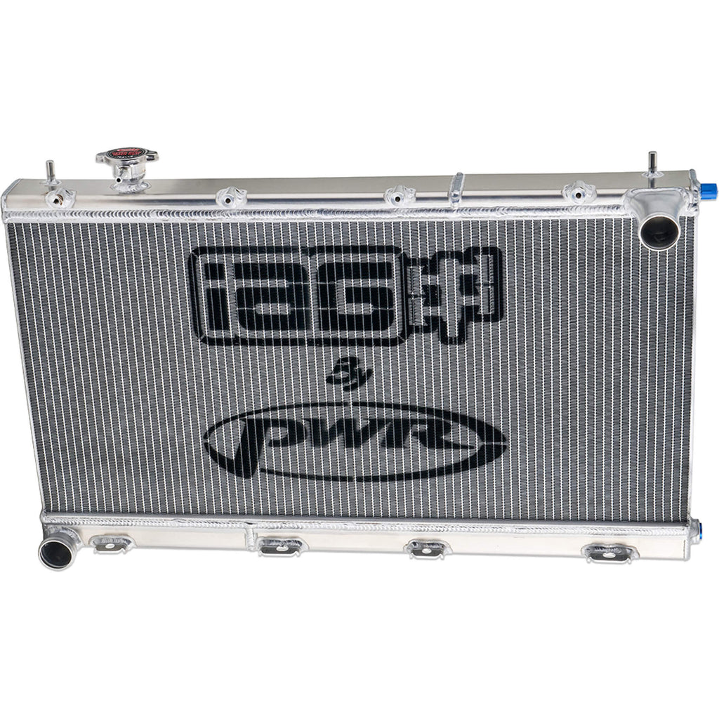 IAG Triple Pass Competition Series 55mm Radiator, 2008-2014 WRX & 2008-2021 STi - Angle 3