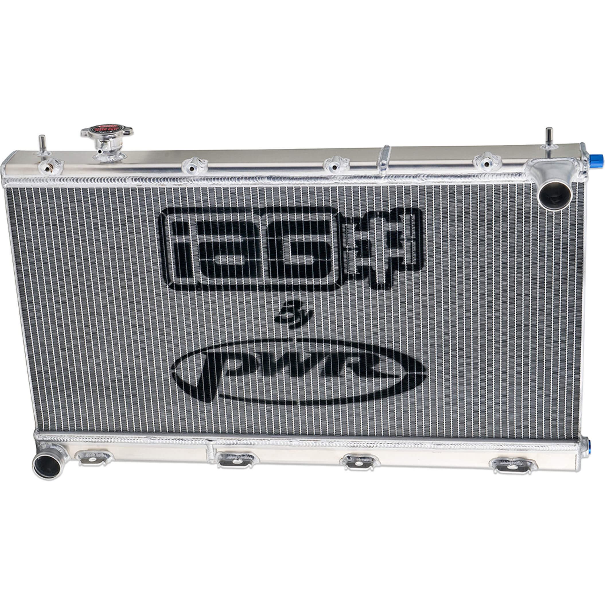 IAG Triple Pass Competition Series 55mm Radiator, 2008-2014 WRX & 2008-2021 STi - Angle 3