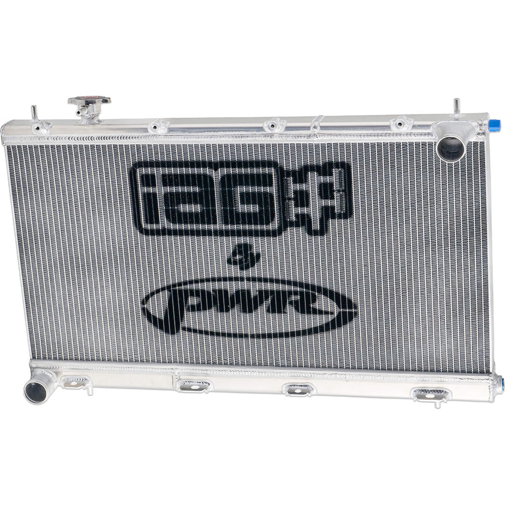 IAG Triple Pass Street Series 42mm Radiator, 2008-2014 WRX & 2008-2021 STi - Angle 4