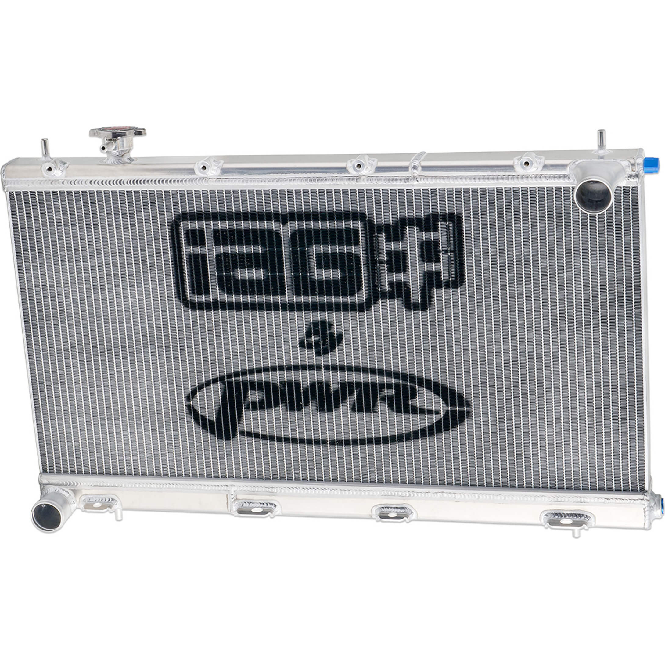 IAG Triple Pass Street Series 42mm Radiator, 2008-2014 WRX & 2008-2021 STi - Angle 4
