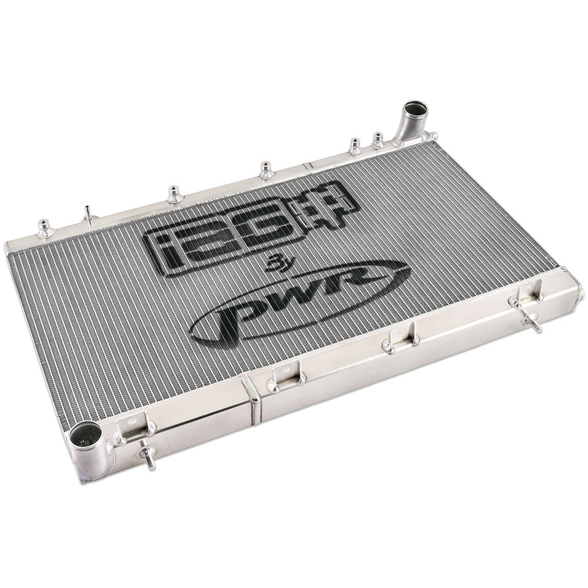 IAG Triple Pass Street Series 42mm Radiator, 2002-2007 WRX & 2004-2007 STi - Angle 3