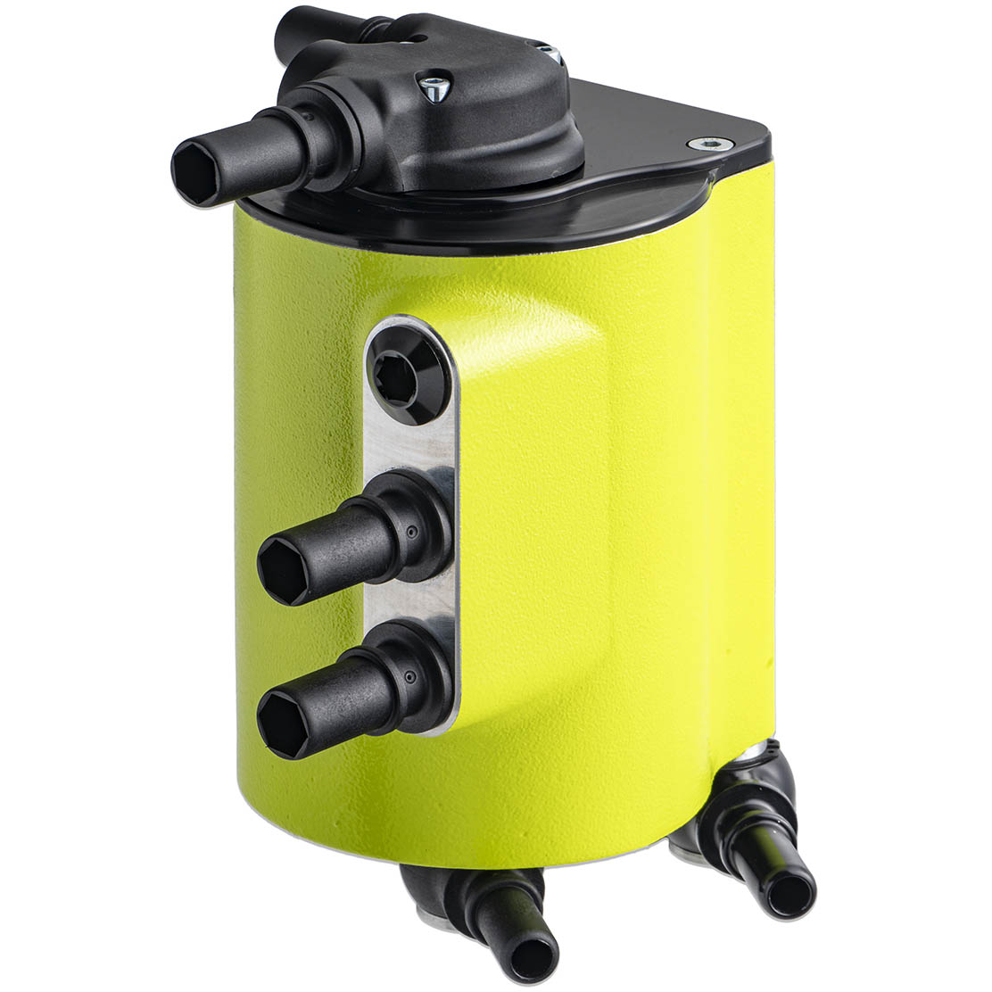 IAG v3 Street Series Air/Oil Separator (AOS) Kit (Neon Yellow), 2022-2026 WRX - Angle 3