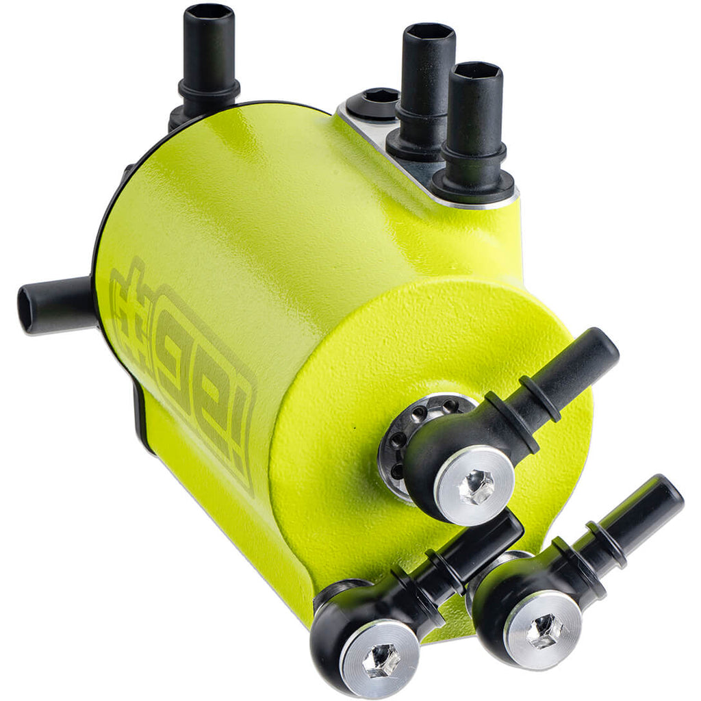 IAG v3 Street Series Air/Oil Separator (AOS) Kit (Neon Yellow), 2022-2026 WRX - Angle 5