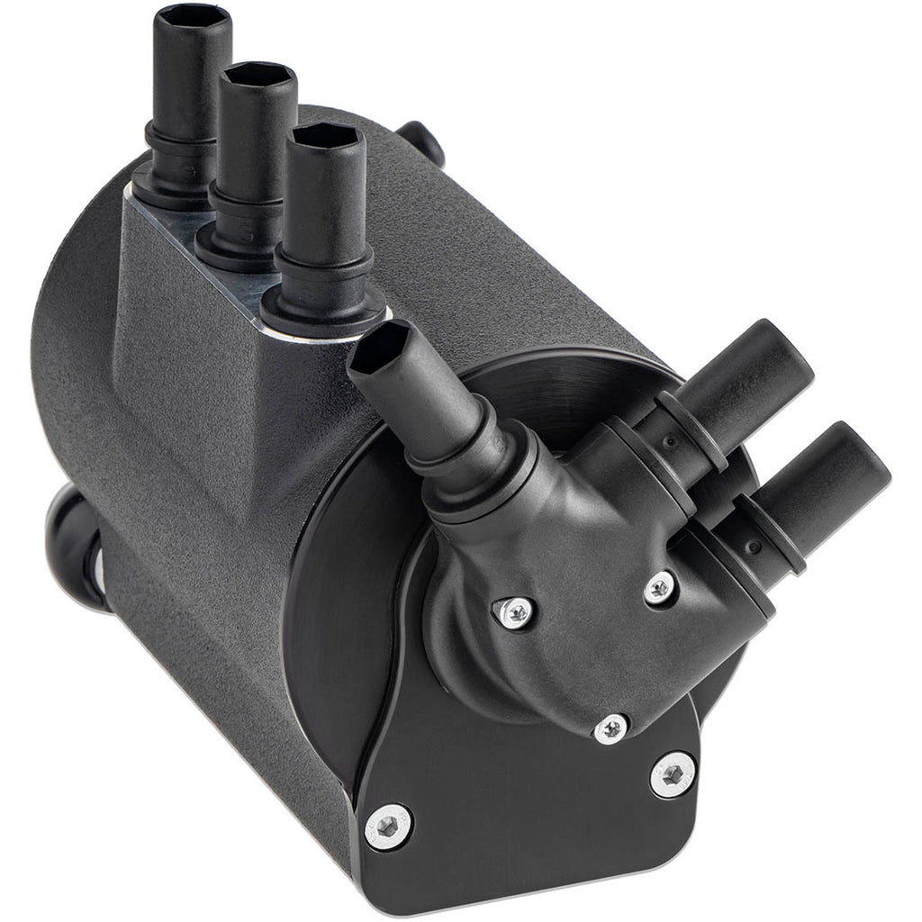 IAG v3 Street Series Air/Oil Separator (AOS) Kit (Wrinkle Black), 2004-2007 STi & 2002-2007 WRX - Angle 4
