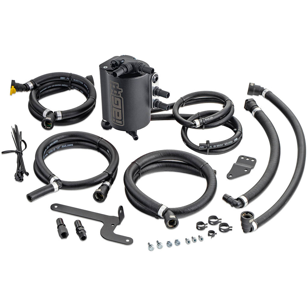 IAG v3 Street Series Air/Oil Separator (AOS) Kit (Wrinkle Black), 2015-2021 WRX