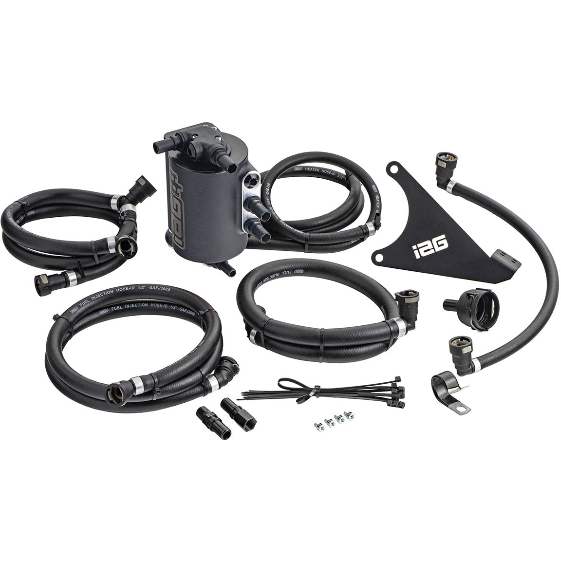 IAG v3 Street Series Air/Oil Separator (AOS) Kit (Wrinkle Black), 2022-2026 WRX