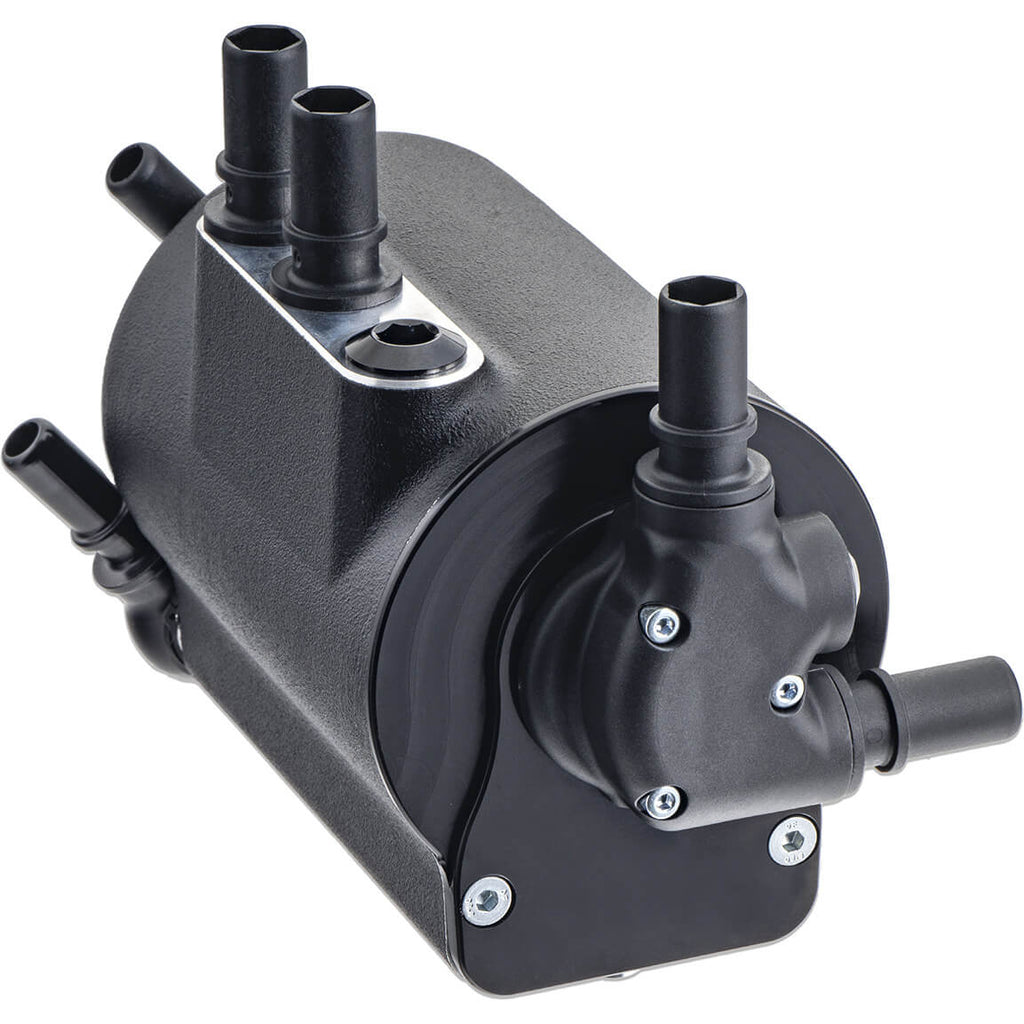 IAG v3 Street Series Air/Oil Separator (AOS) Kit (Wrinkle Black), 2022-2026 WRX - Angle 3