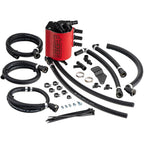 IAG v3 Street Series Air/Oil Separator (AOS) Kit (Wrinkle Red), 2004-2007 STi & 2002-2007 WRX