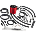 IAG v3 Street Series Air/Oil Separator (AOS) Kit (Wrinkle Red), 2008-2014 WRX & 2008-2021 STi