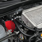 IAG v3 Street Series Air/Oil Separator (AOS) Kit (Wrinkle Red), 2008-2014 WRX & 2008-2021 STi - Angle 4