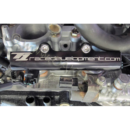 Injector Dynamics Top Feed Conversion Kit w/ Billet Rails & ID1300-XDS Injectors, 2004-2006 STi - Angle 2