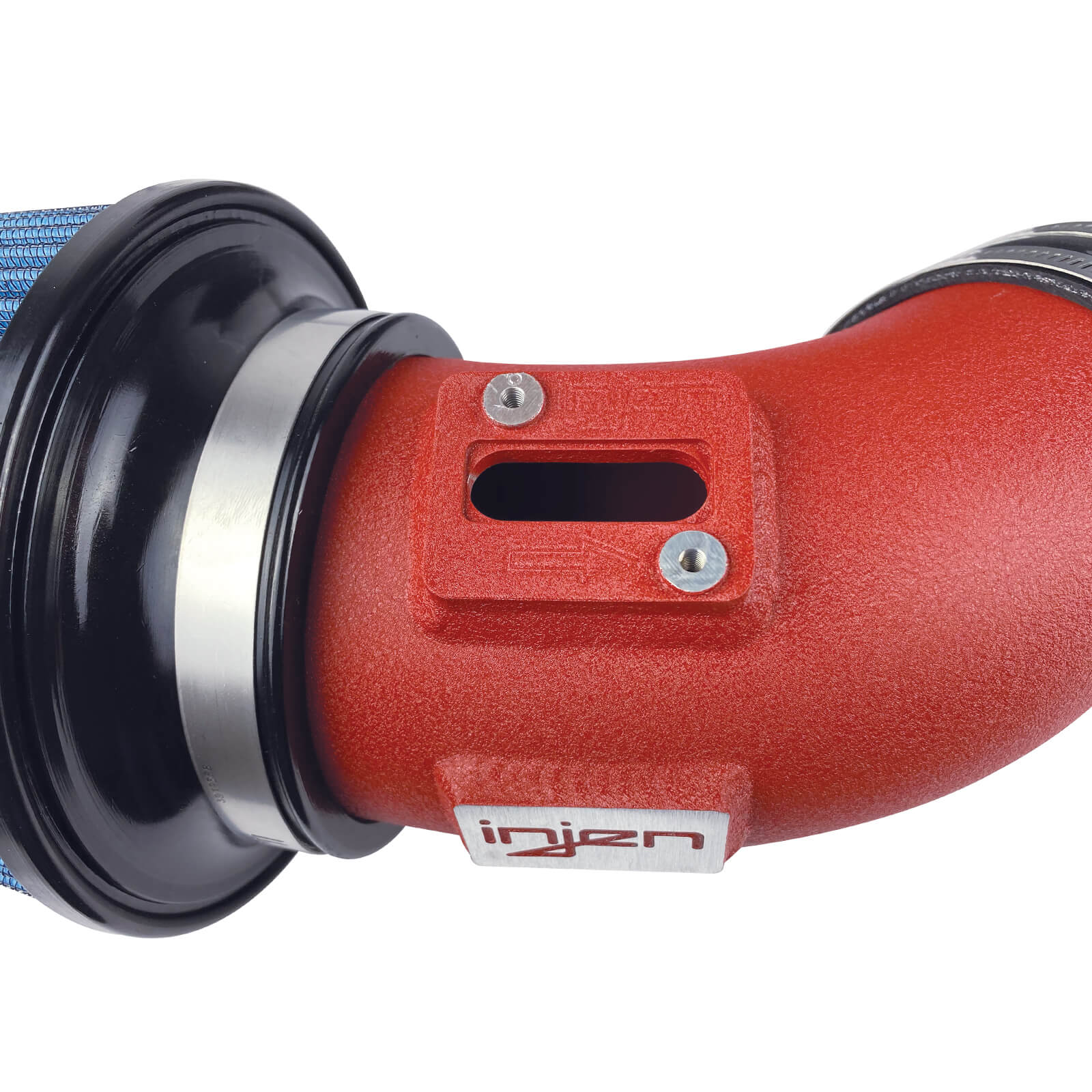 Injen SP Cold Air Intake System (Wrinkle Red), 2020-2023 GR Supra (A90) - Angle 2