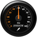 Innovate MTX Analog, Fuel Pressure 0-100 PSI Gauge Kit, Black Dial