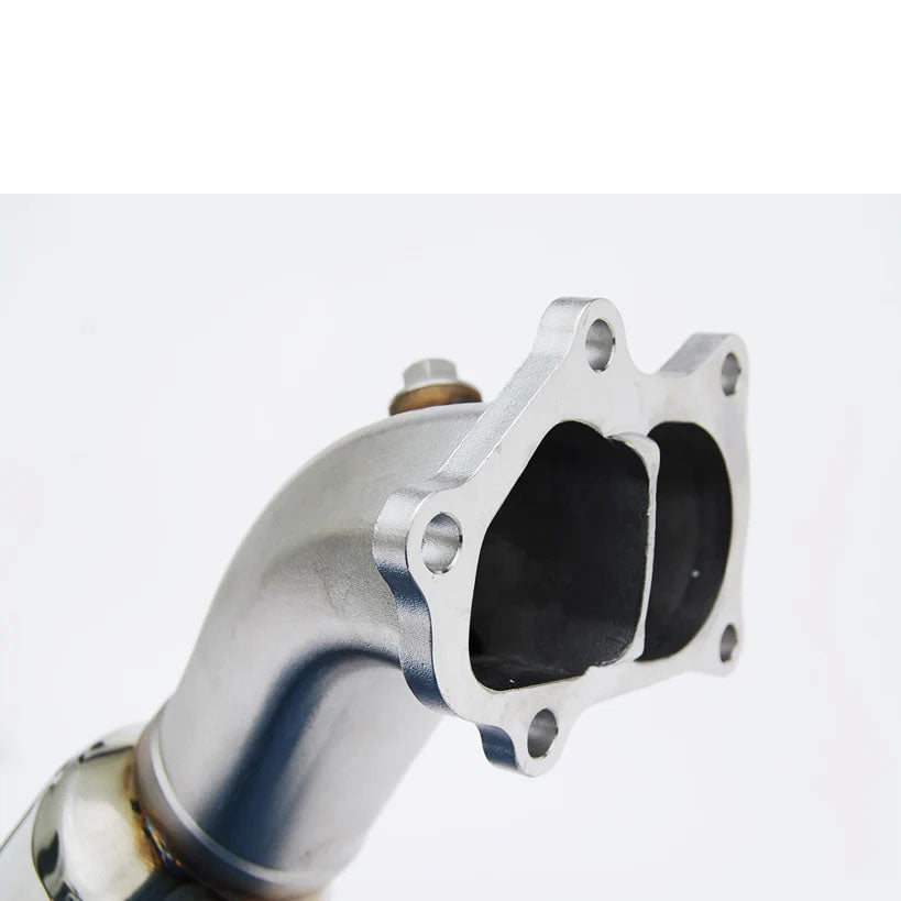 Invidia Downpipe (Divorced Bellmouth, w/ Cat & Extra O2 Bung), 2002-2007 WRX & 2004-2007 STi - Angle 3