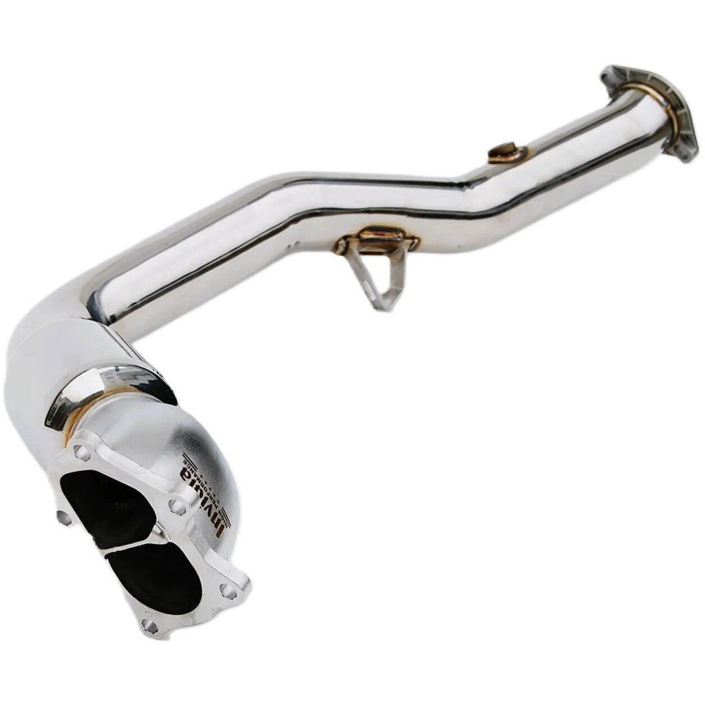 Invidia Downpipe (Divorced Bellmouth, w/ Cat), 2002-2007 WRX & 2004-2007 STi - Angle 3